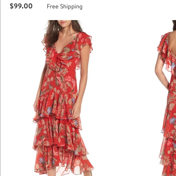 wayf chelsea tiered dress